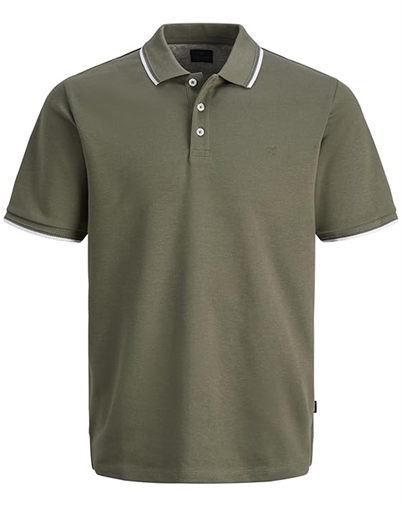 Jack & Jones - JPRBlaethan Detail Polo - Smokey Olive